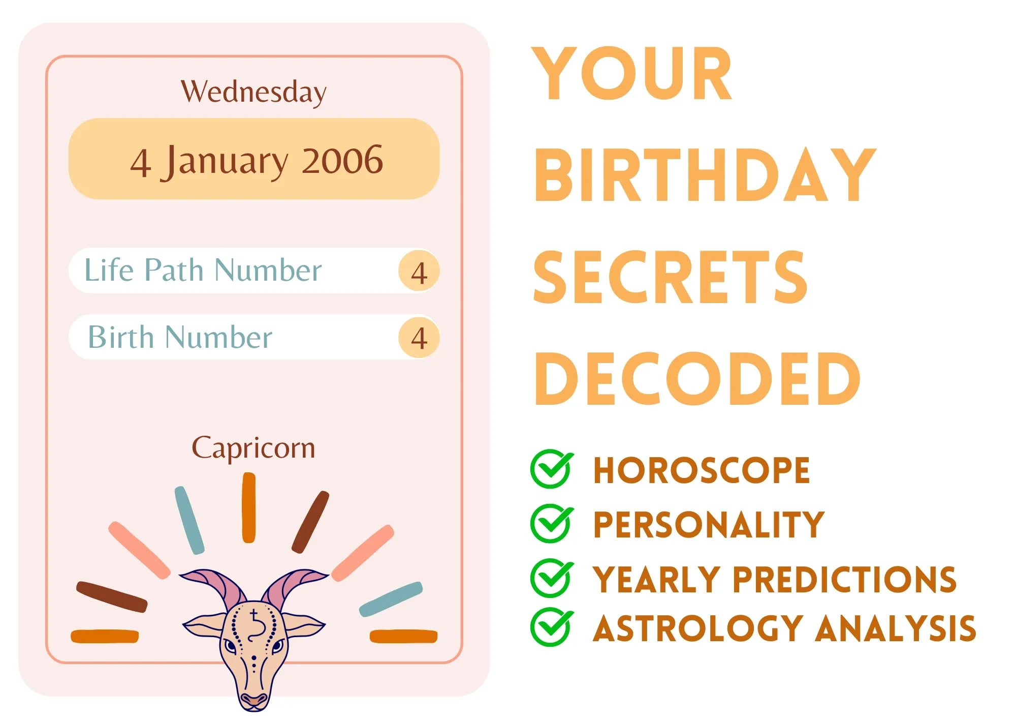 What Zodiac Sign is January 4th, 2006？ Capricorn Horoscope & Traits