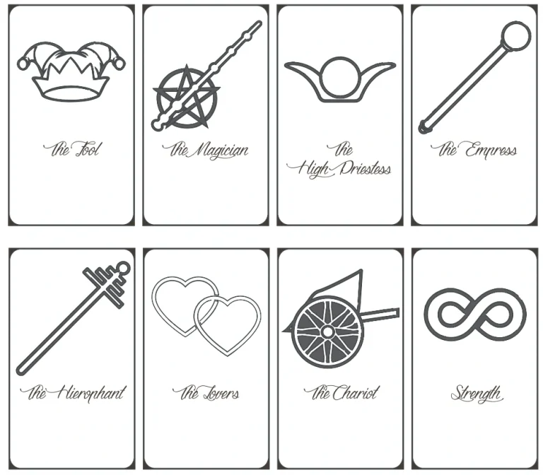 Download Free Tarot Printables for DIY Scrapbooking