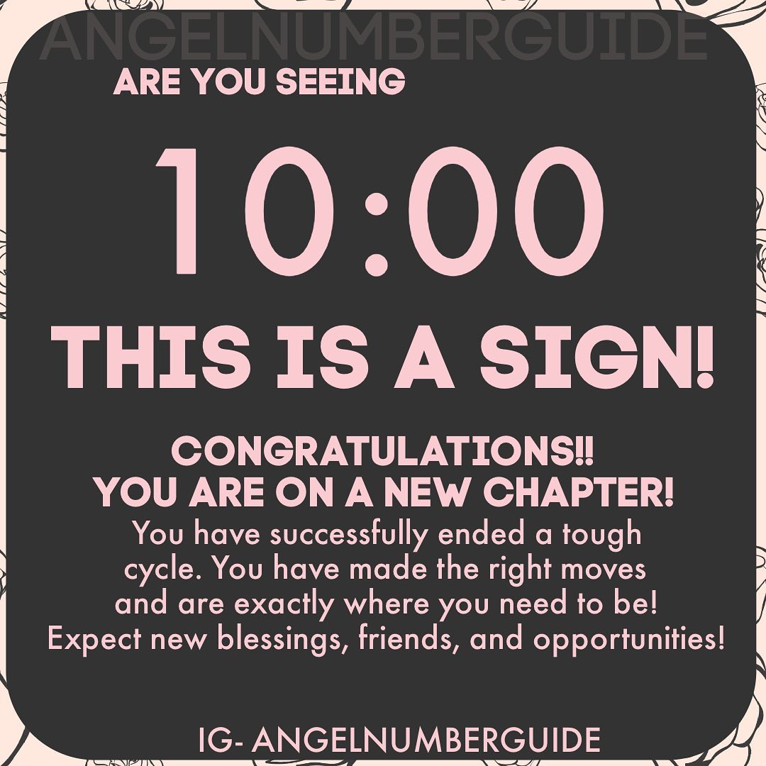 10:00 meaning angel number